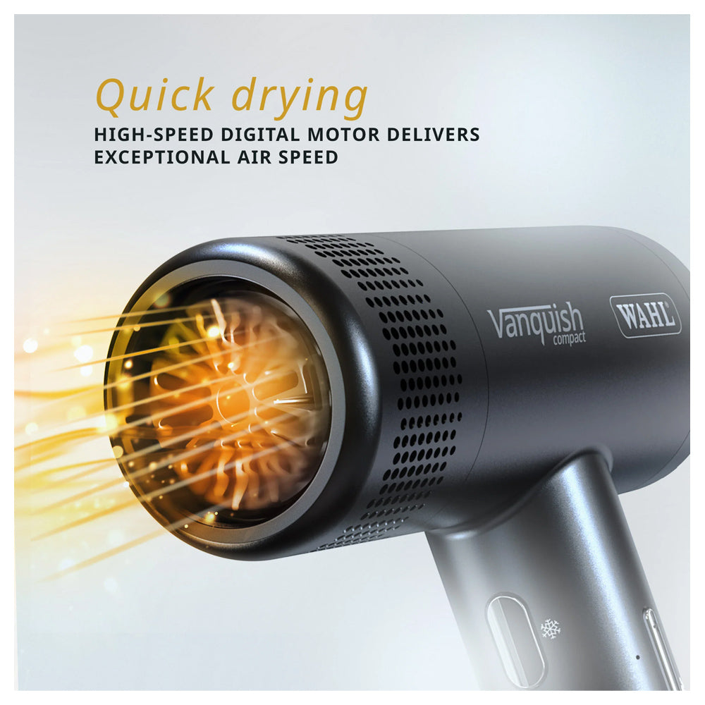 Wahl Vanquish Compact Hair Dryer - Ultra-Light Power with Precision Control