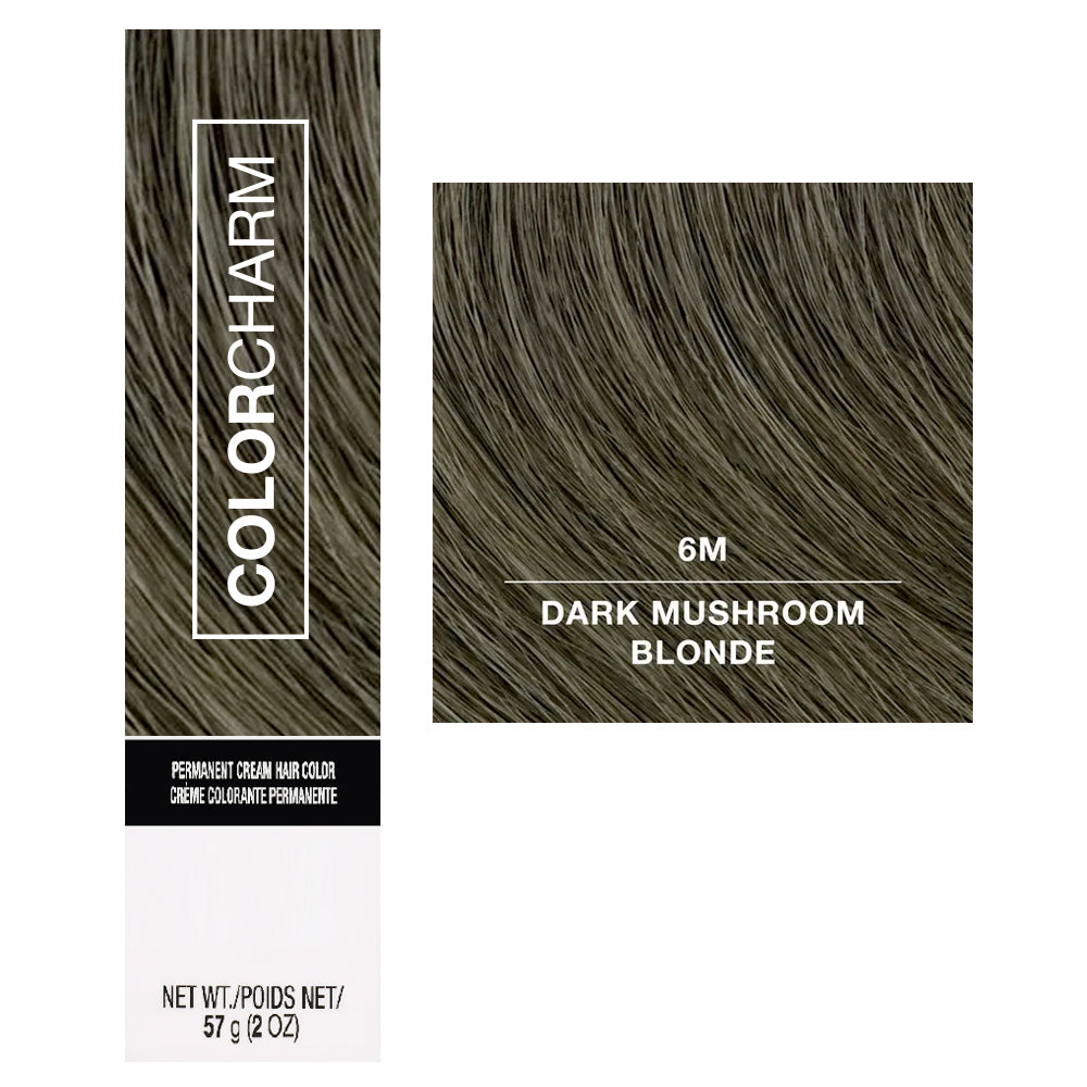 Wella Color Charm 6M Dark Mushroom Blonde - Nourishing Permanent Cream Color - 57 g - 2 oz.
