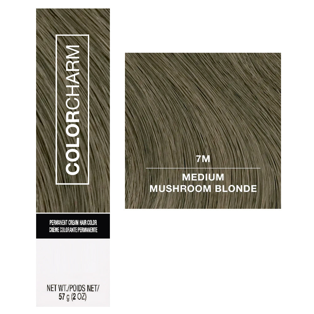 Wella Color Charm 7M Medium Mushroom Blonde - Nourishing Permanent Cream Color - 57 g - 2 oz.