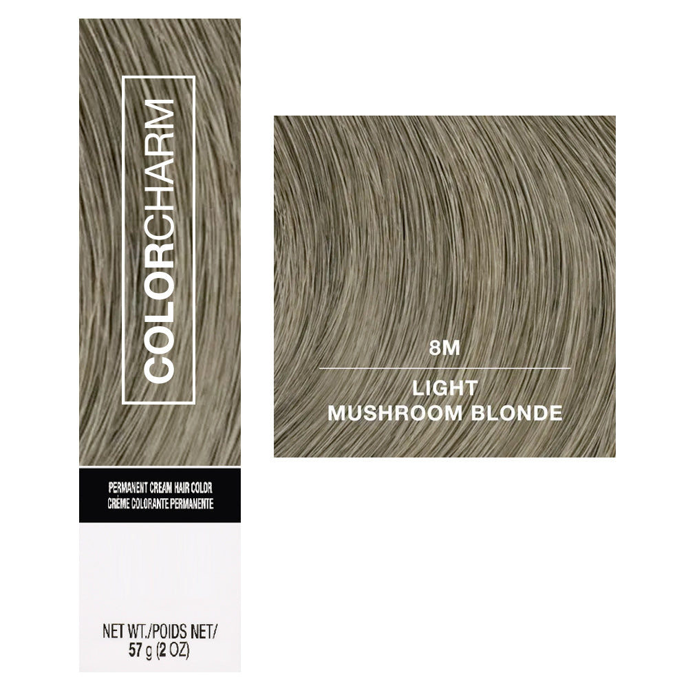 Wella Color Charm  8M Light Mushroom Blonde - Nourishing Permanent Cream Color - 57 g - 2 oz.