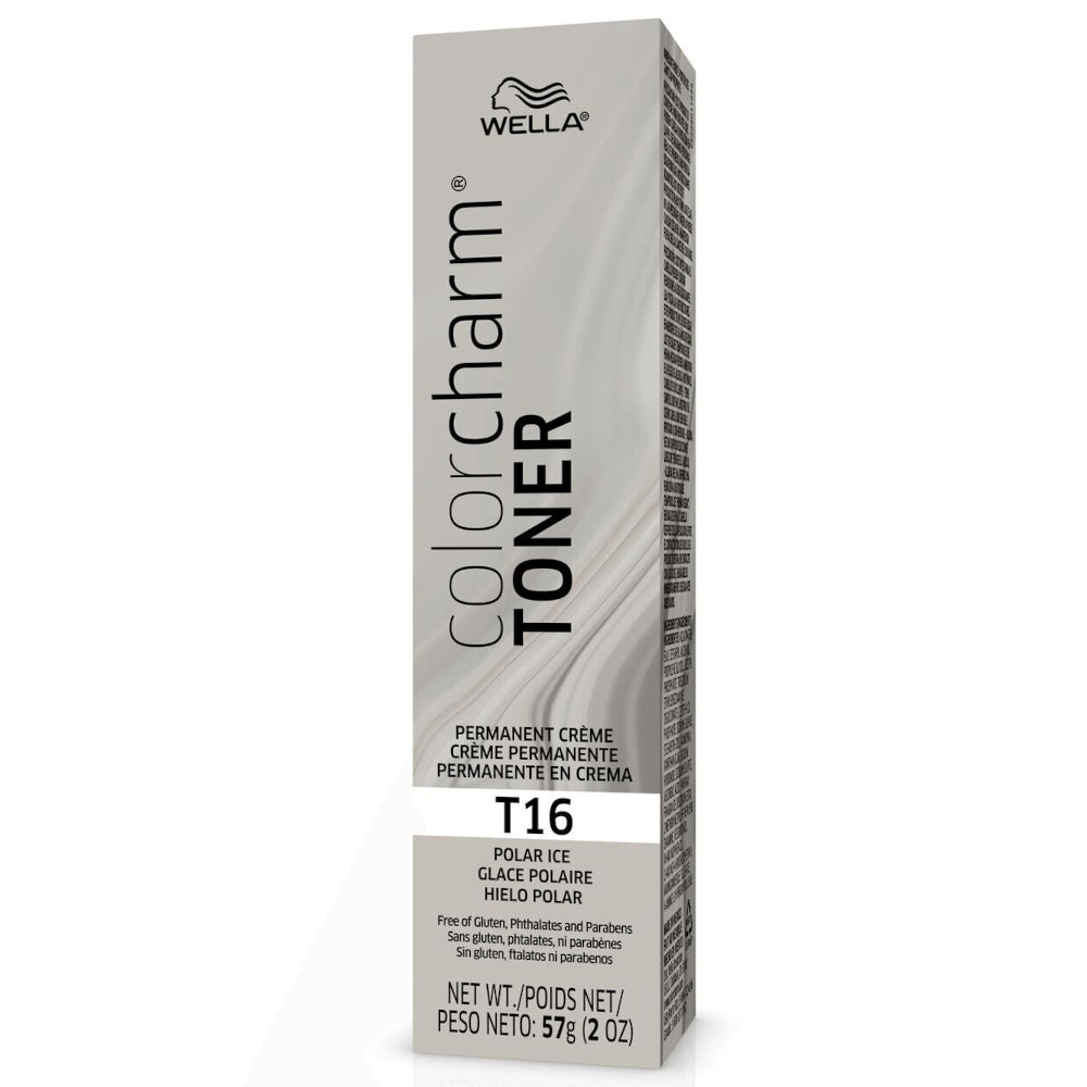 Wella T16 Polar Ice - Brass Neutralizing Permanent Crème Toners for Enhanced Blondes - 2 oz. - 57 g