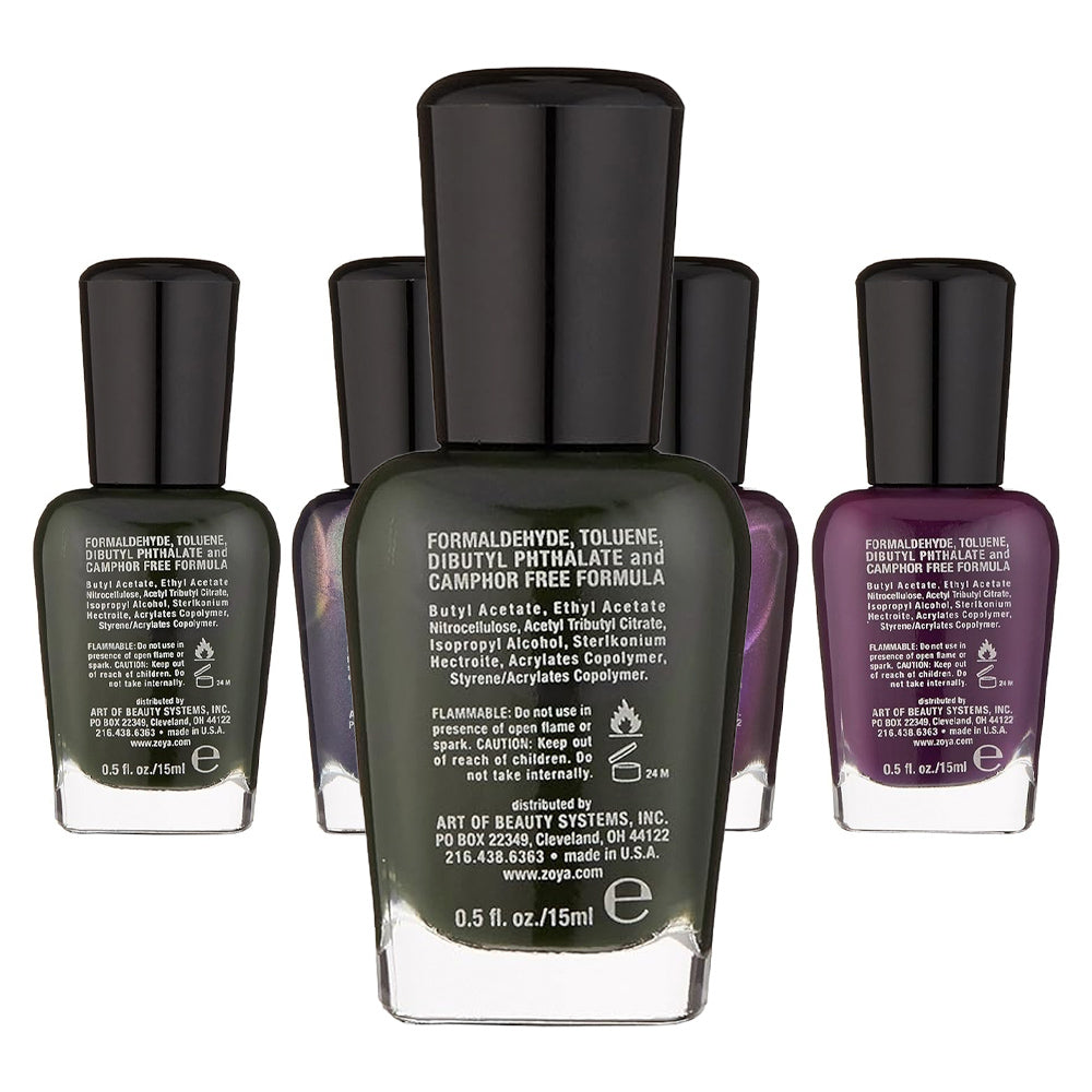 Zoya Nail Polish - All Spruced Up Quad Set - Award Winning & Healthy Formula Created for Natural Nails - 0.5oz/15mL
