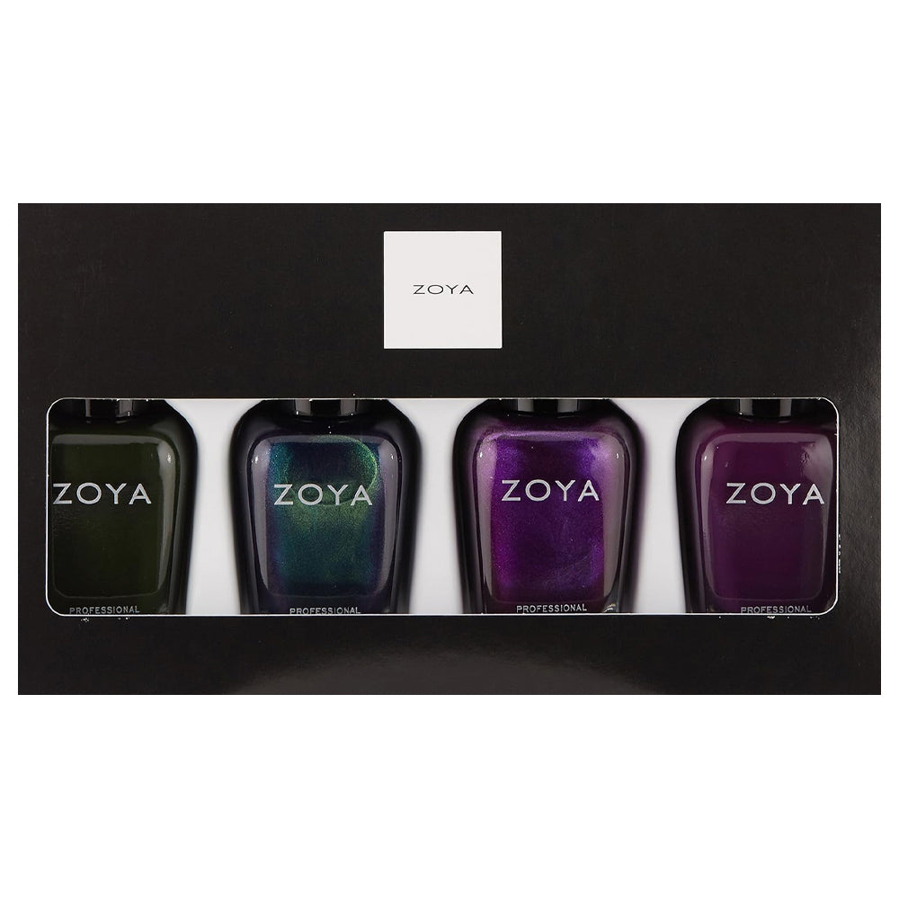Zoya Nail Polish - All Spruced Up Quad Set - Award Winning & Healthy Formula Created for Natural Nails - 0.5oz/15mL