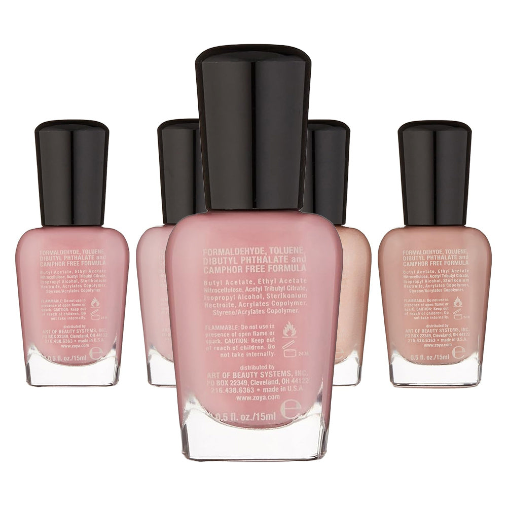 Zoya Nail Polish - Under The Mistletoe Quad Set - Award Winning & Healthy Formula Created for Natural Nails - 0.5oz/15mL