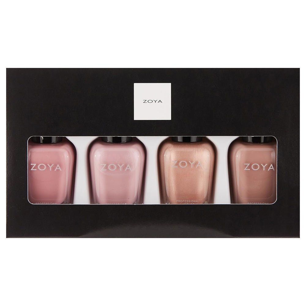 Zoya Nail Polish - Under The Mistletoe Quad Set - Award Winning & Healthy Formula Created for Natural Nails - 0.5oz/15mL