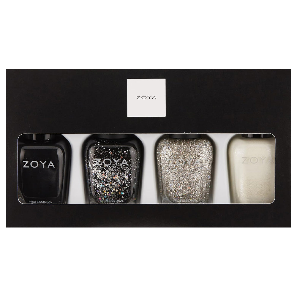 Zoya Nail Polish - Winter Wishes Quad Set - Award Winning & Healthy Formula Created for Natural Nails - 0.5oz/15mL