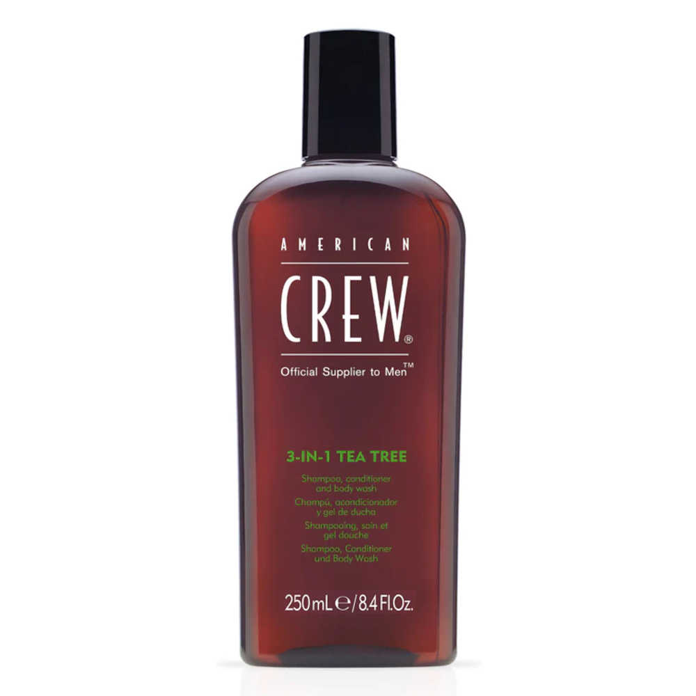 American Crew 3-IN-1 Tea Tree Shampoo & Conditioner & Body Wash - 250 mL