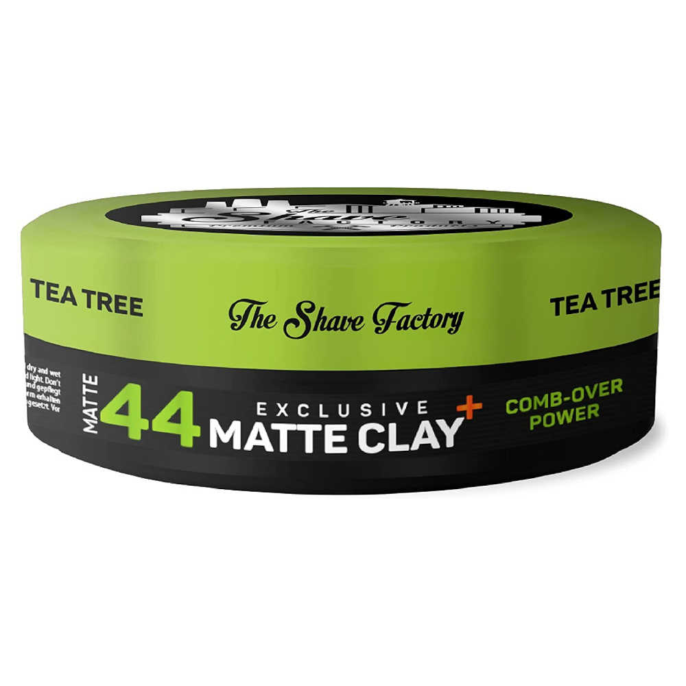 The Shave Factory Hair Styling Series - 44 Comb-Over Power Exclusive Matte Clay With Tea Tree - 150 mL