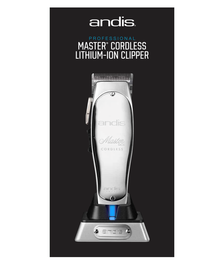 Andis Master Cordless Lithium Ion Adjustable Blade Clipper - 12470