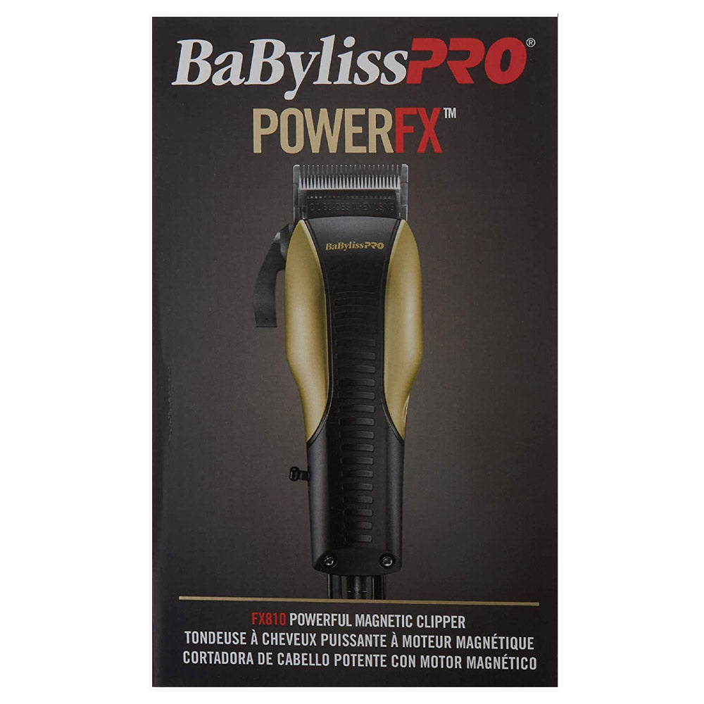 Products BaBylissPRO PowerFX Hair Clipper - FX810 - Long Life Electromagnetic Motor - Carbon Stainless Steel Fade Blade