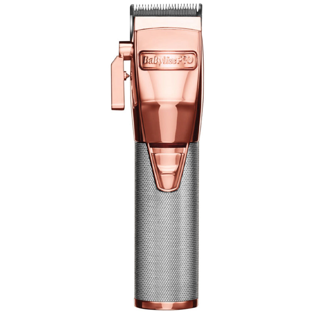 BaBylissPRO RoseFX Metal Lithium Clipper - For Cutting All Hair Types - Cord/Cordless High-Torque Brushless Motor - FX870RG