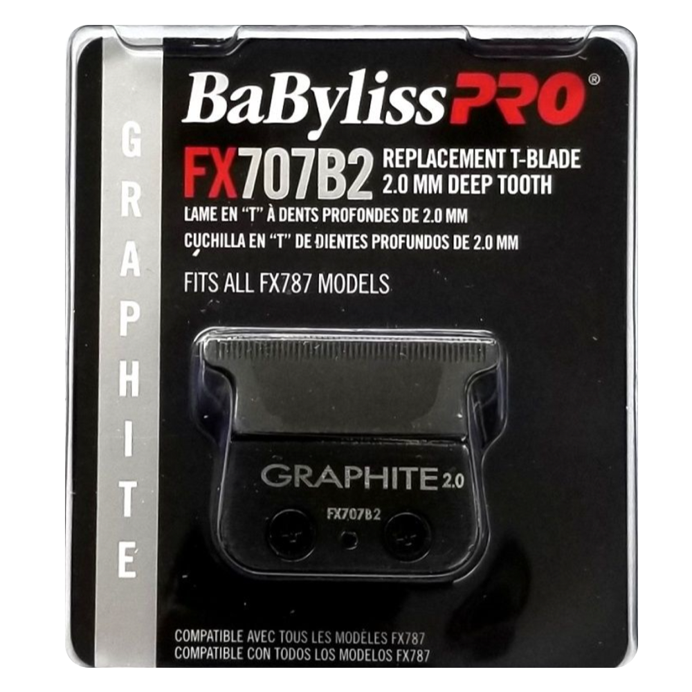 BaBylissPro Graphite 2.0 mm Deep Tooth Replacement T-Blade Fits All FX787 Models #FX707B2