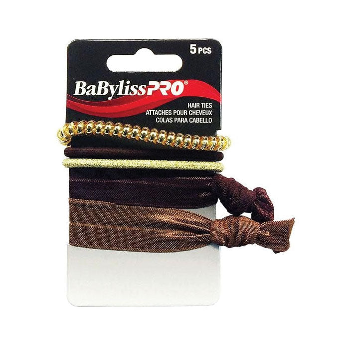 Sale BaBylissPRO Hair Ties Brown 5pc