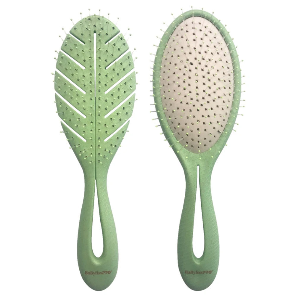 BaBylissPRO Eco-Friendly Detangling Brush for Wet and Dry Hair - Flexible Nylon Bristles