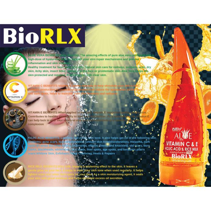 BioRLX Aloe Vera with Vitamin C & Vitamin E, & Kojic Acid 250 mL