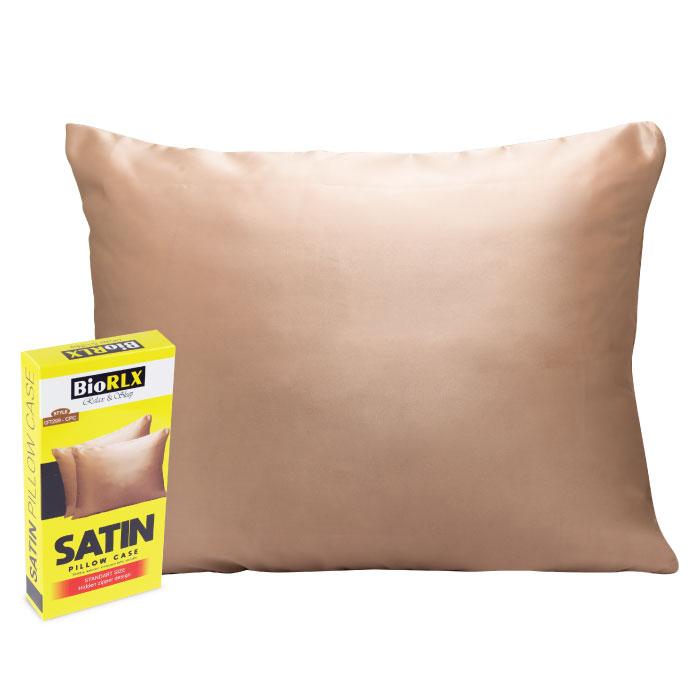 BioRLX Satin Pillow Case Cappuccino - 100% Polyester Satin