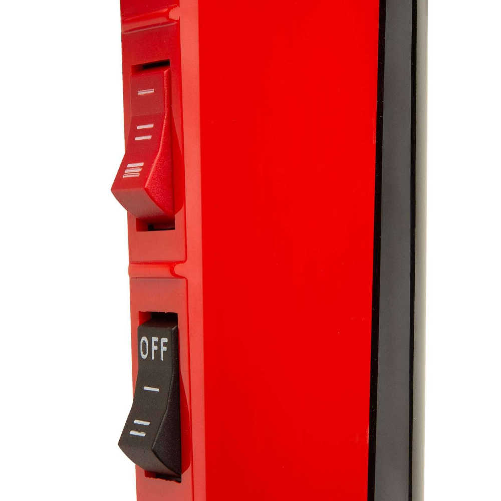 Elchim 2001 Classic High Pressure Hairdryer - Fast Drying - Red & Black