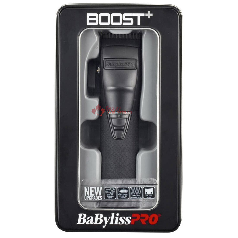 BaBylissPRO Combo Matt Black Boost+ Hair Clipper and Beard Trimmer - FX870BP FX787BP-MB with DLC Blade - Rubber Grip - Improved Torque and Battery