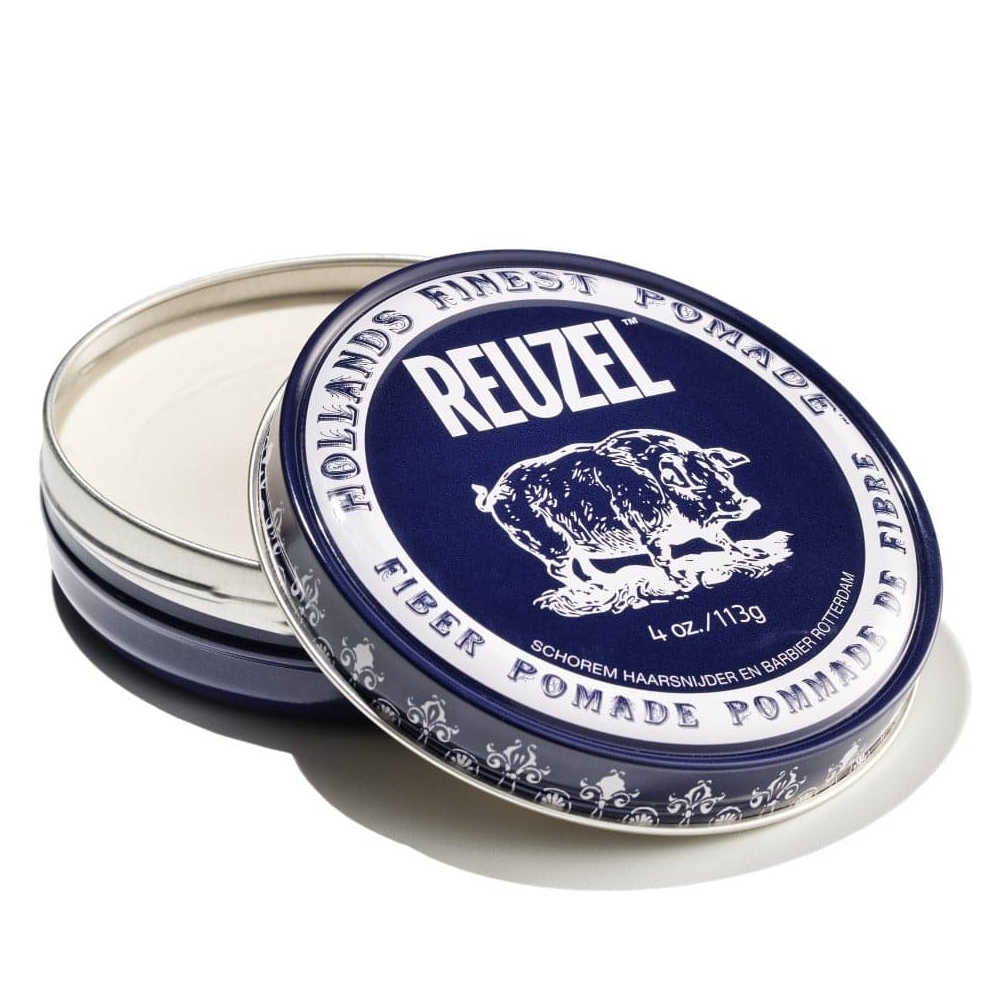 Reuzel Fiber Pomade 113 g (4 oz.) - Firm & Pliable With Low Shine Finish - For All Hair Types