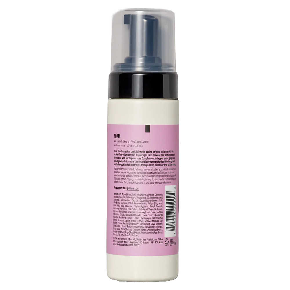 AG Foam Weightless Volumizer 148 mL - For Added Volume & Heat Protection
