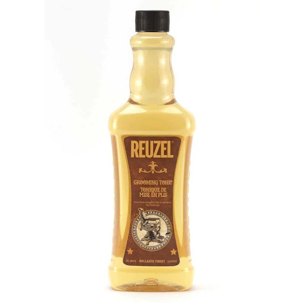 Reuzel Grooming Tonic 500 mL (16.9 oz.) - Light Hold With Low Shine Finish - Long Lasting Natural Feeling Hold For All Hair Types