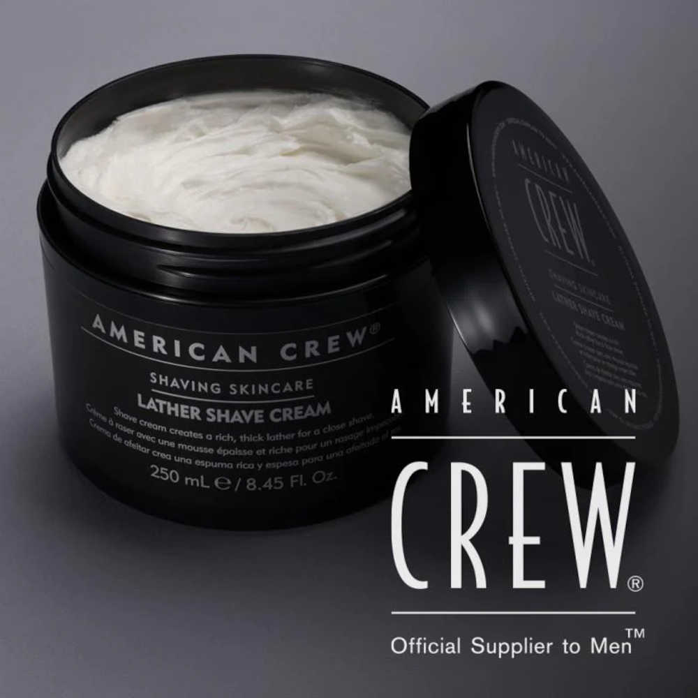 American Crew Lather Shave Cream - For Softening Beard & Easy Shaving - 250 mL (8.45 oz.)