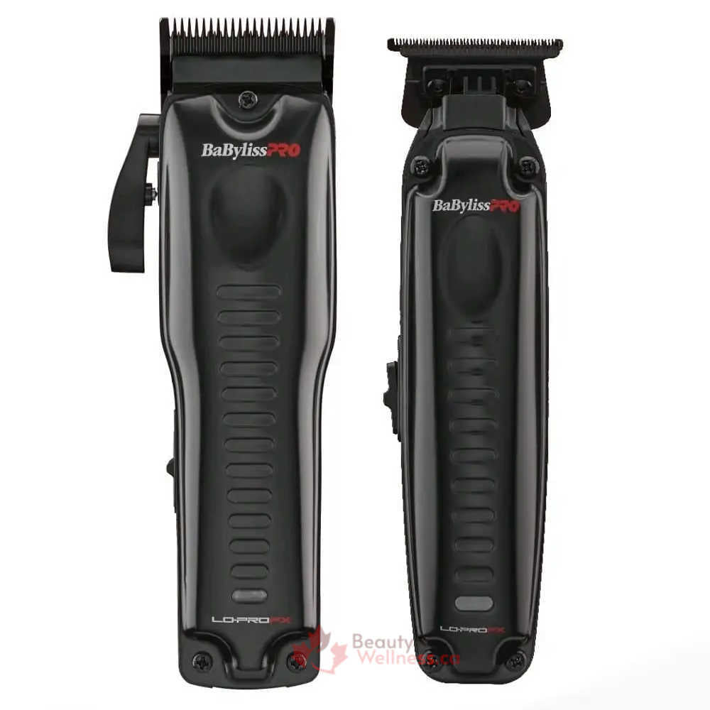 Men's Grooming Kit Special  BaBylissPRO Lo-PRO FX Professional Hair Clipper with Hair & Beard Trimmer Combo (FX825 & FX726) - High-Performance, Low Profile, and Lightweight