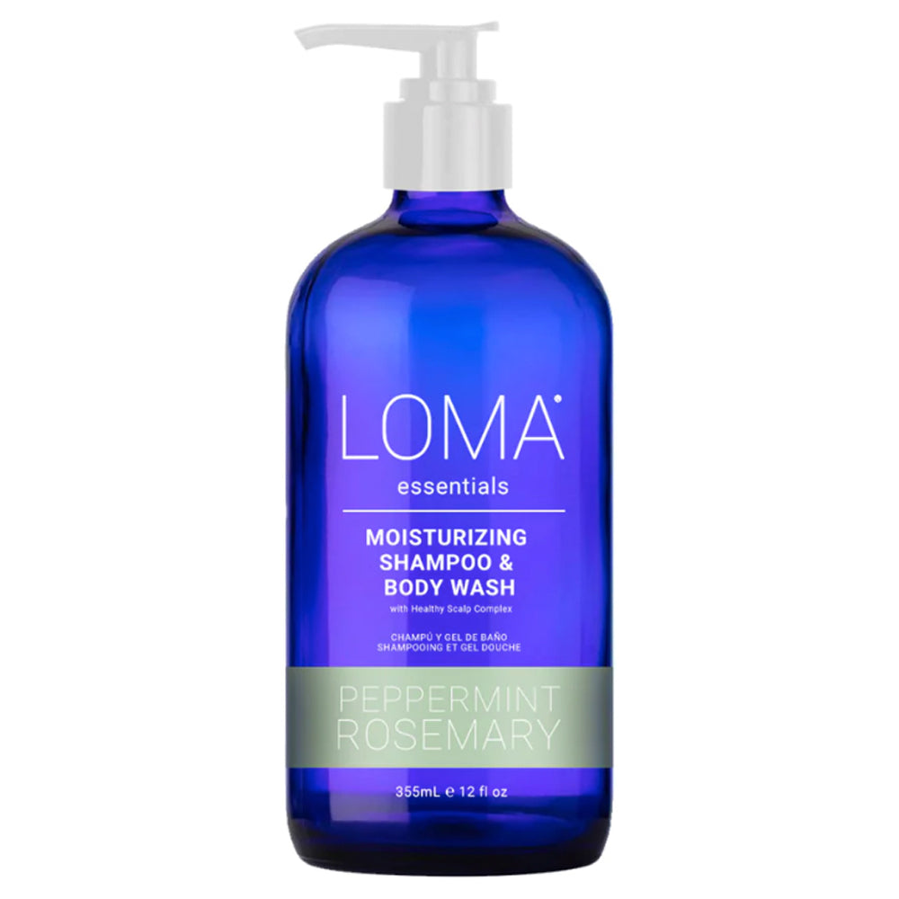 Loma Essentials Moisturizing Shampoo & Body Wash 355 mL - Cleanse, Invigorate & Nourish your Scalp, Hair & Skin