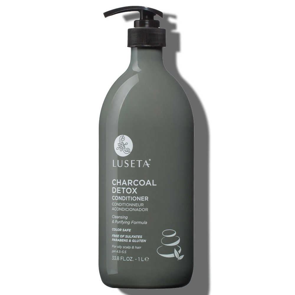Luseta Charcoal Detox Conditioner 1 L - For Oily Scalp & Hair