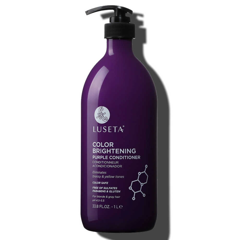 Luseta Color Brightening Purple Conditioner 1L - For Blondes & Gray Hair