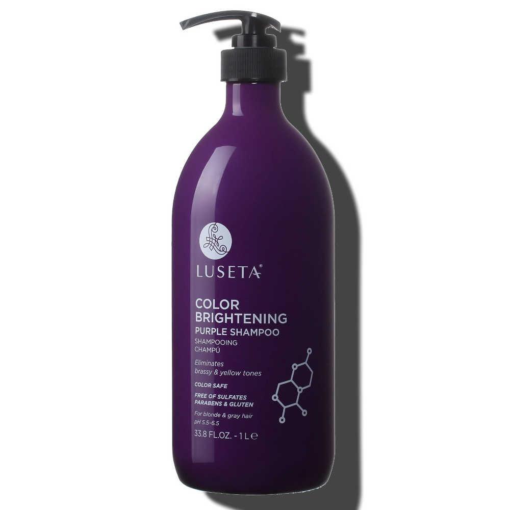 Luseta Color Brightening Purple Shampoo 1L - For Blondes & Gray Hair