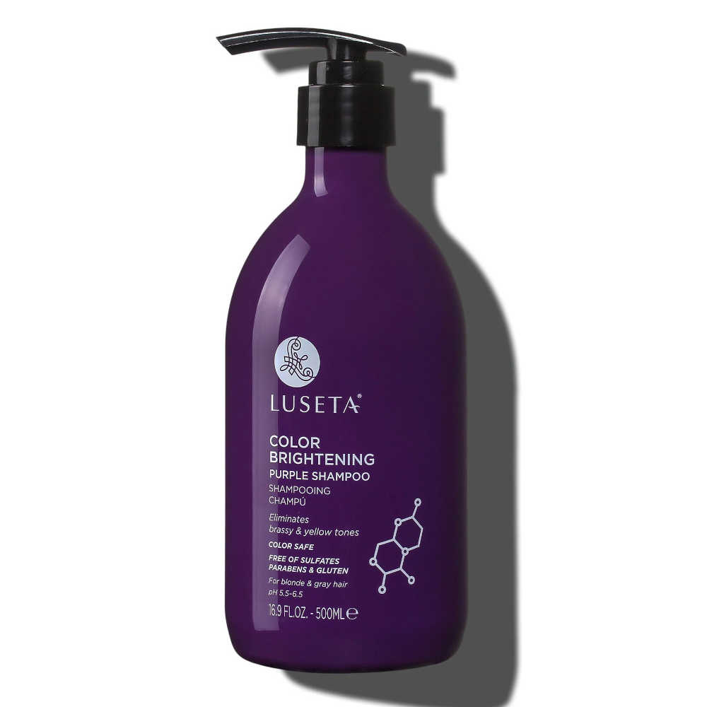 Luseta Color Brightening Purple Shampoo 500 mL - For Blondes & Gray Hair