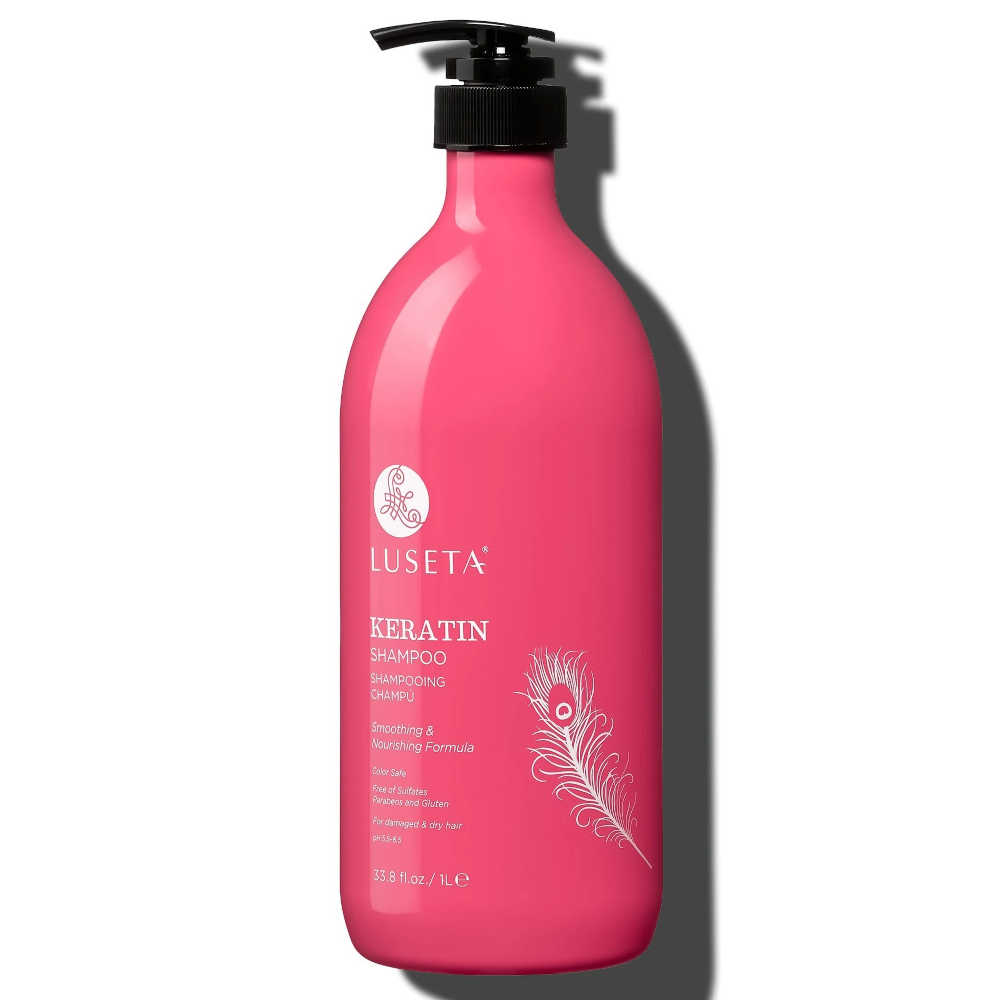 Luseta Keratin Shampoo 1 L - For Damaged & Dry Hair