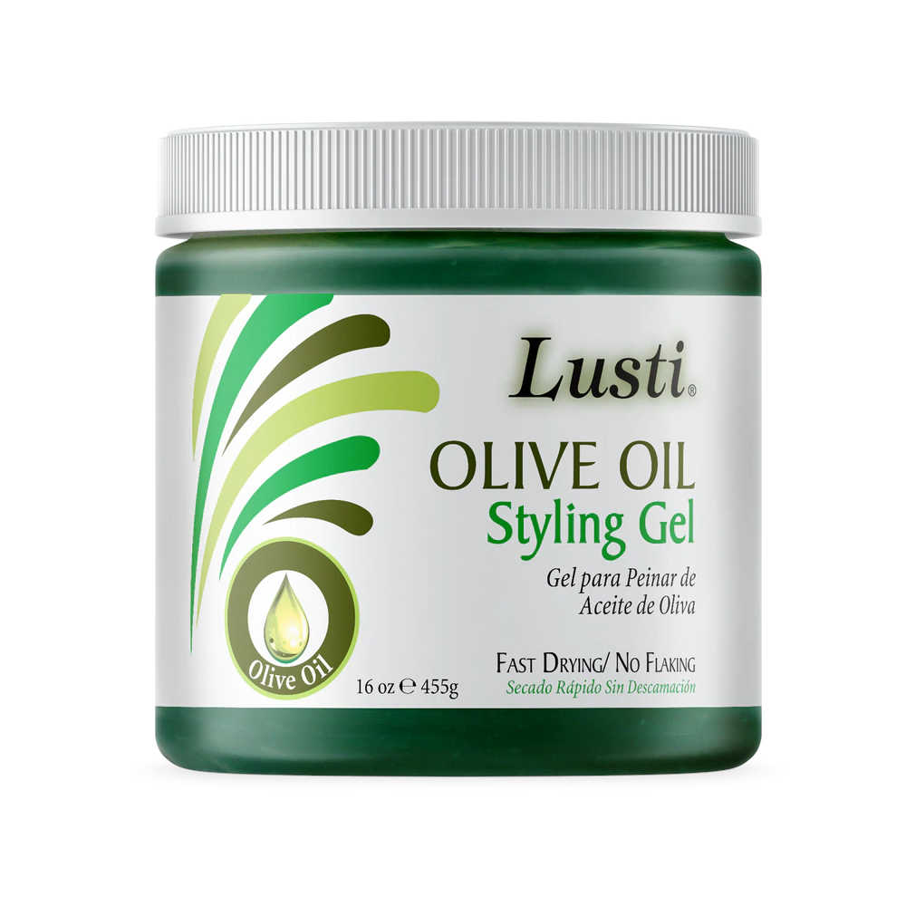Lusti Olive Oil Styling Gel 455 g - Fast-Drying & Non-Flaking