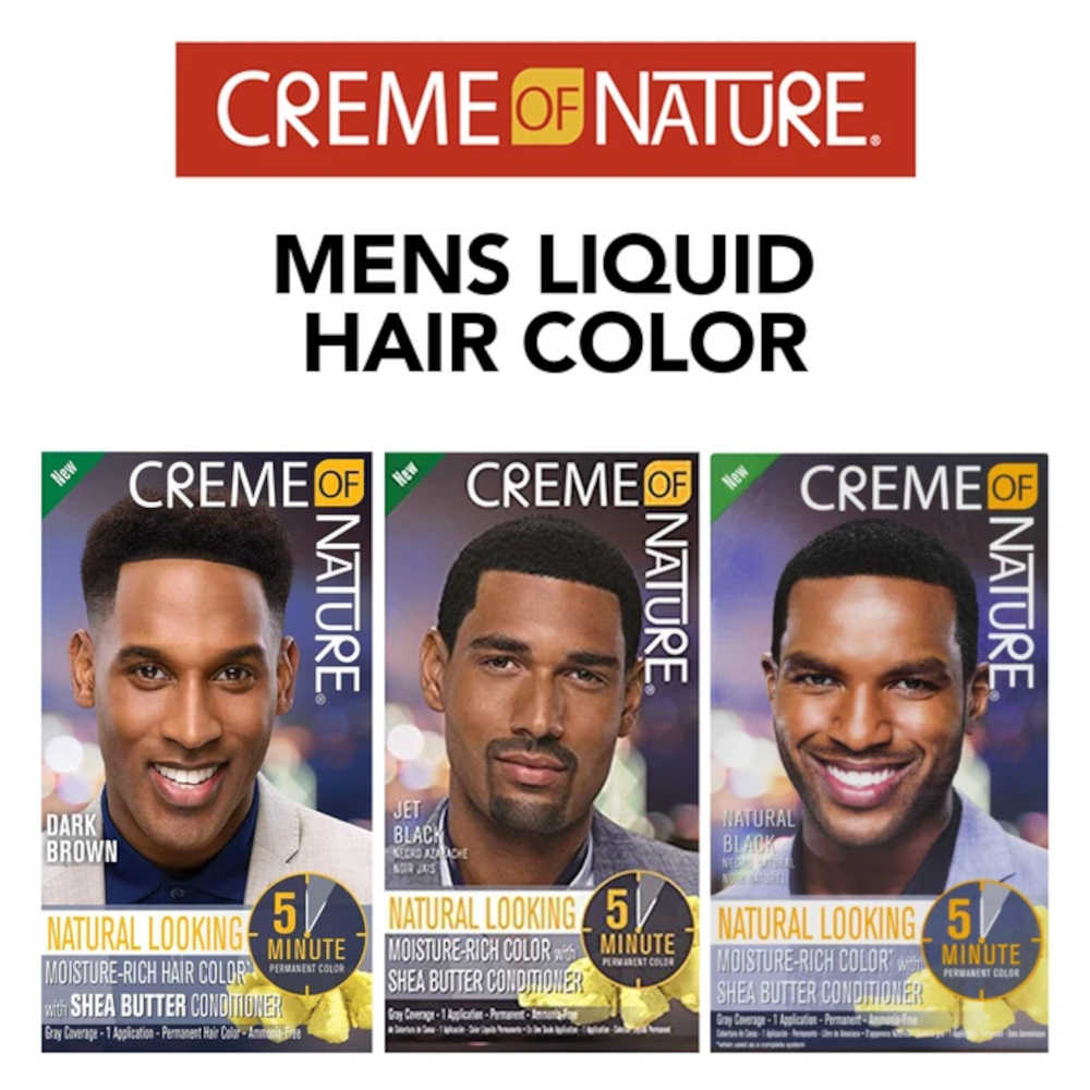 Creme of Nature #3 Jet Black - Men's Hair Colour
