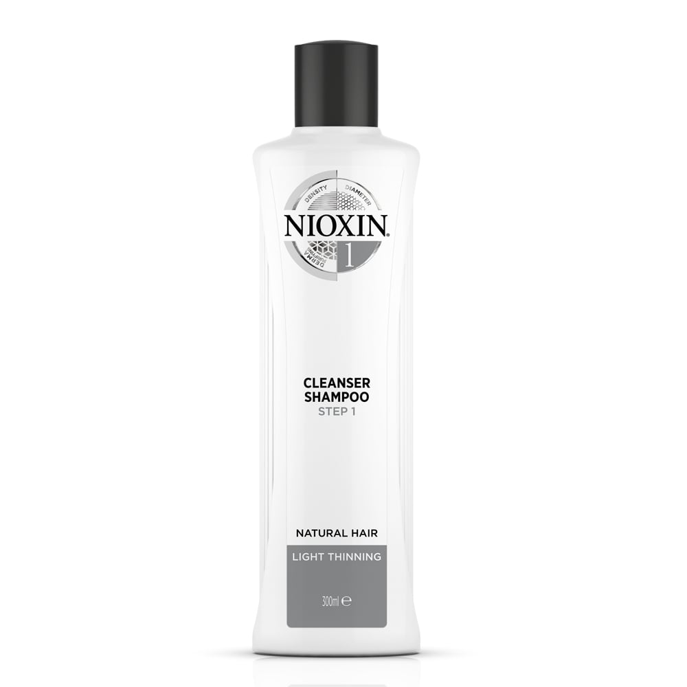 Nioxin Cleanser Shampoo System 1 300ml - Natural Hair.  Light Thinning.