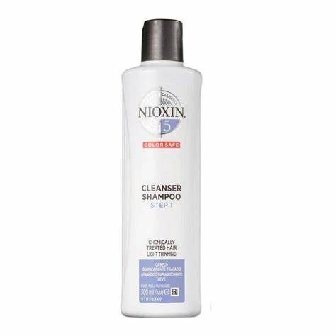 Nioxin Cleanser Shampoo System 5 300ml - Chemically Treated Hair.  Light Thinning.