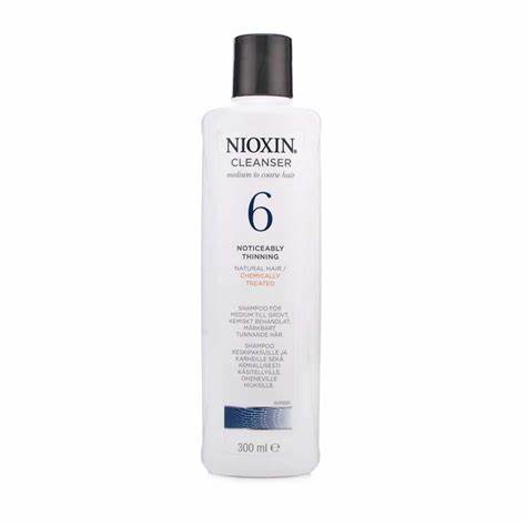 Nioxin Cleanser Shampoo System 6 300ml - Chemically Treated Hair.  Progressed Thinning. 