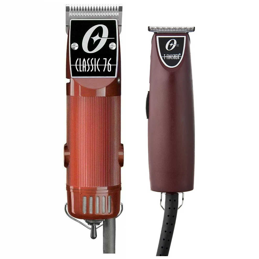 Oster Classic 76 Clipper & Oster T-Finisher Trimmer Combo (76076-010 + 76059-010)