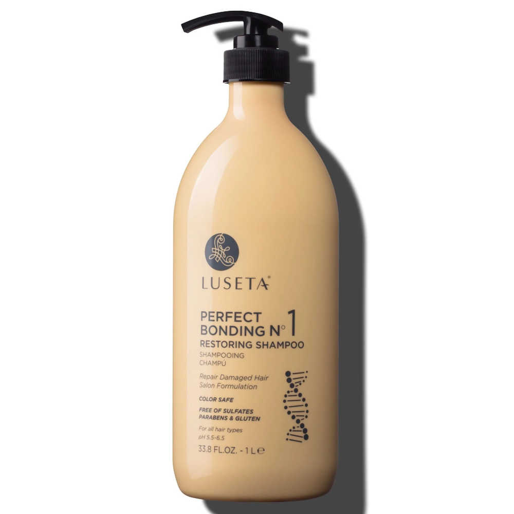 Luseta Perfect Bonding No. 1 Restoring Shampoo 1 L - Repair Damaged Hair For All Hair Types - Colour Safe