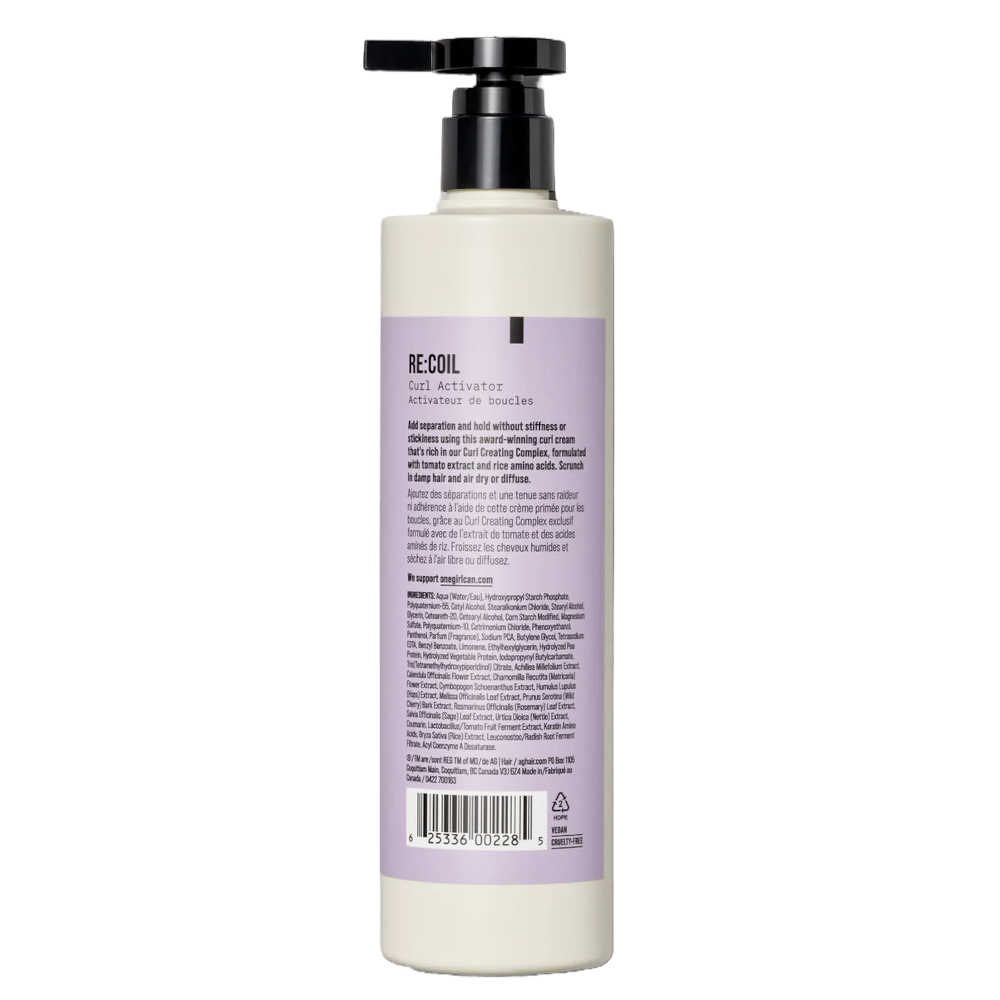 AG RE:COIL Curl Activator 355 mL - For Defining, Maintaining & Moisturizing Curls