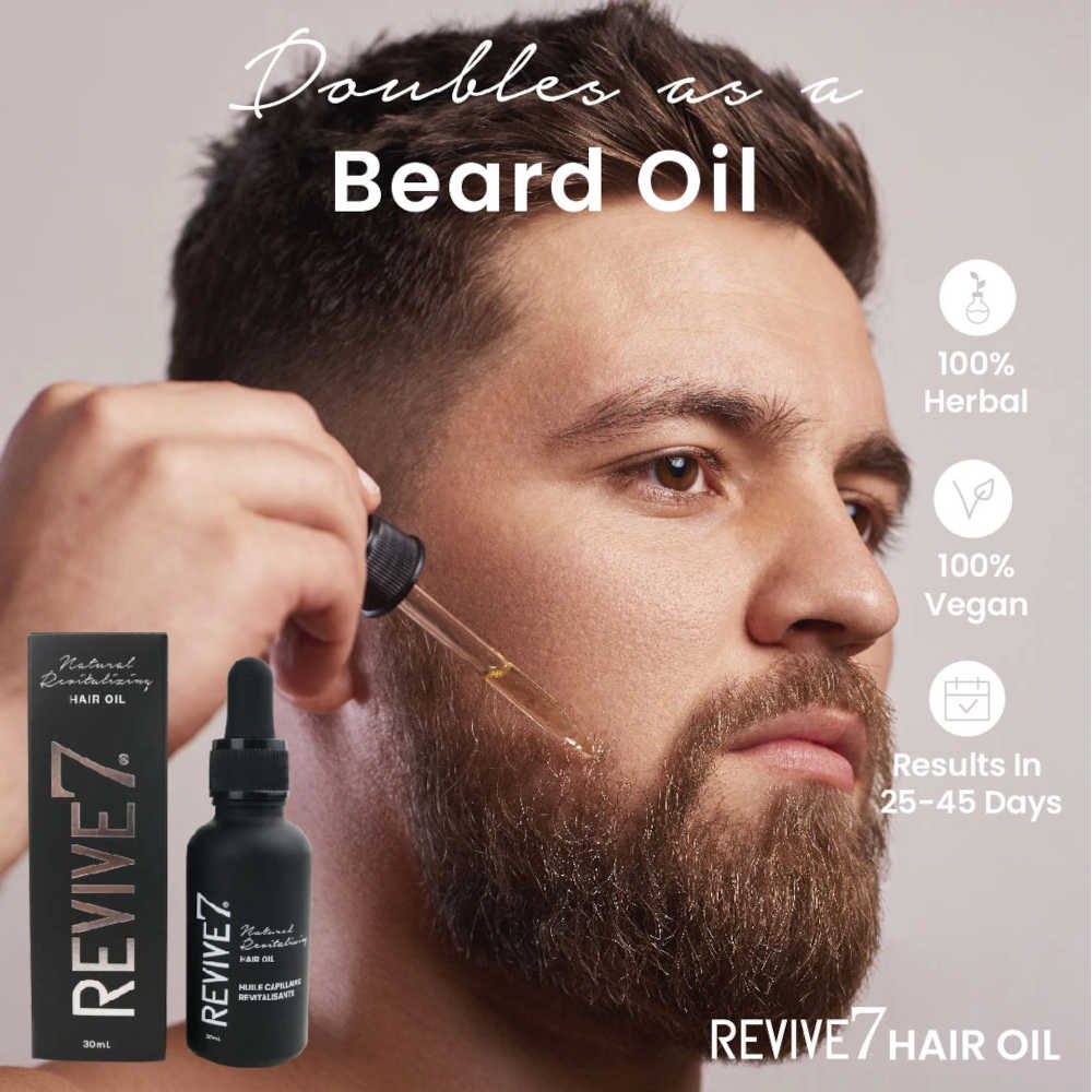 Revive7 Hair Revitalizing Oil - For Fuller, Healthier Hair & Beard - 30 mL