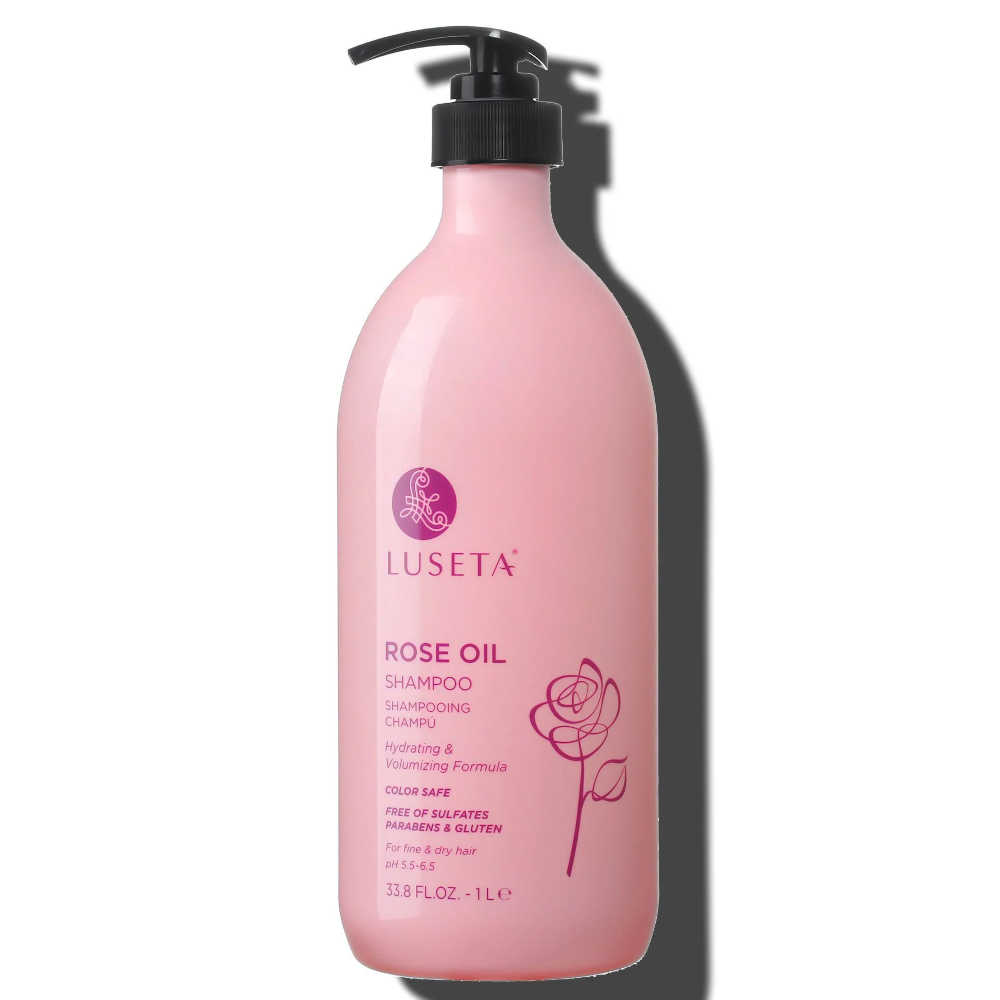 Luseta Rose Oil Conditioner 1 L - Hydrating & Volumizing - For Fine & Dry Hair