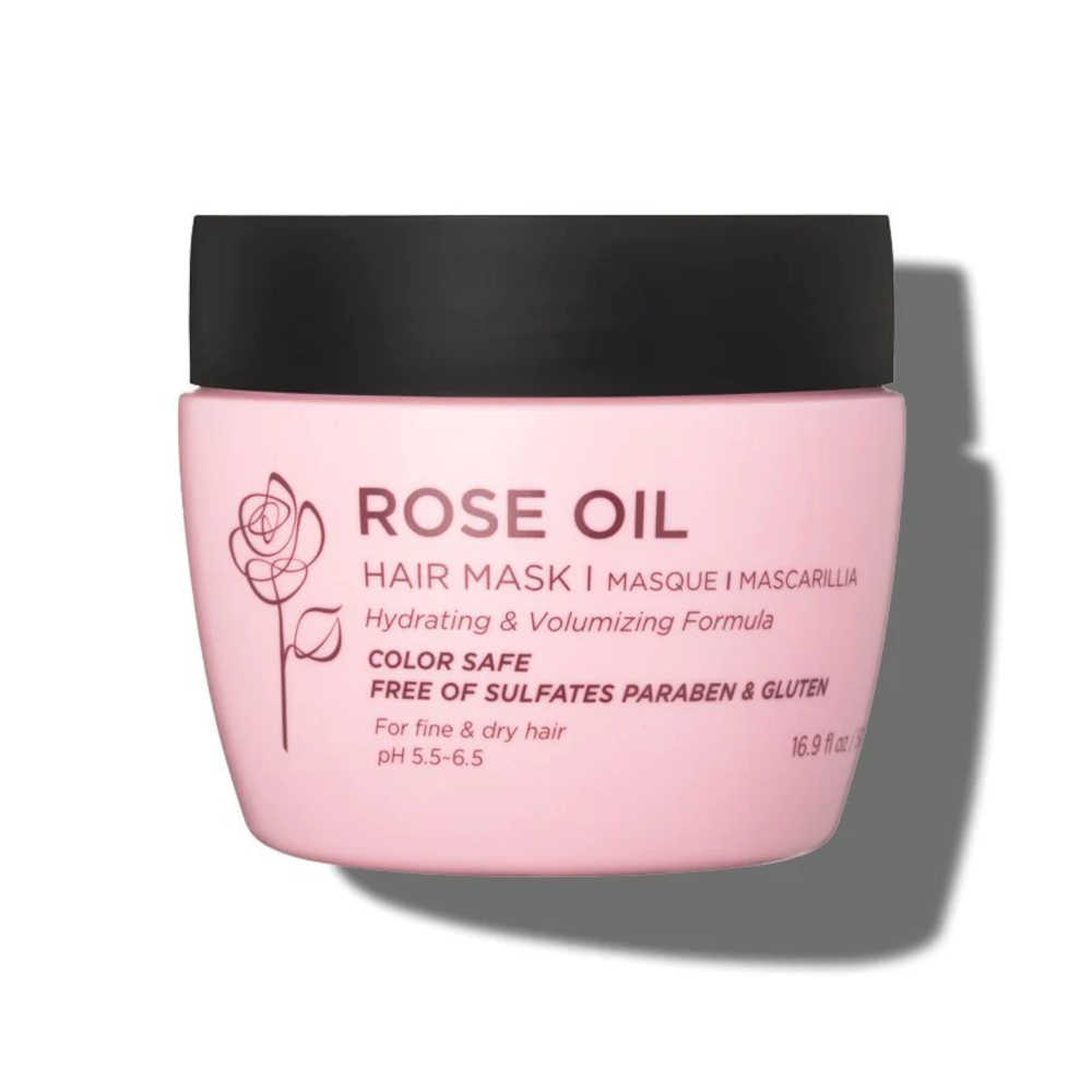 Luseta Rose Oil Hair Mask 500 mL - Hydrating & Volumizing - For Fine & Dry Hair