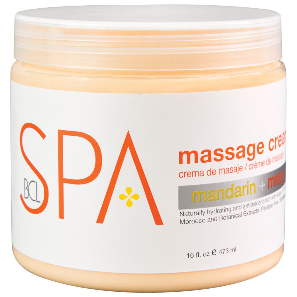 BCL SPA Massage Cream - Mandarin & Mango - 473 mL