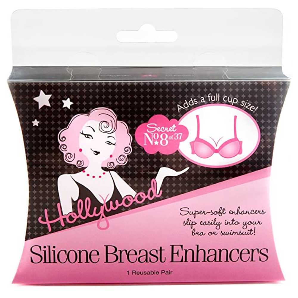 Hollywood Fashion Secrets Women's Silicone Breast Enhancers - Reusable Pair 