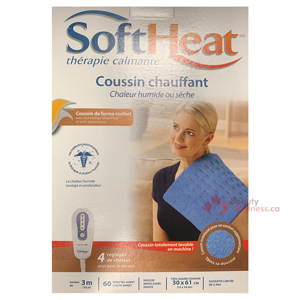 SoftHeat coussin chauffant thérapie calmante chaleur humide ou sèche soulage en profondeur coussin lavable