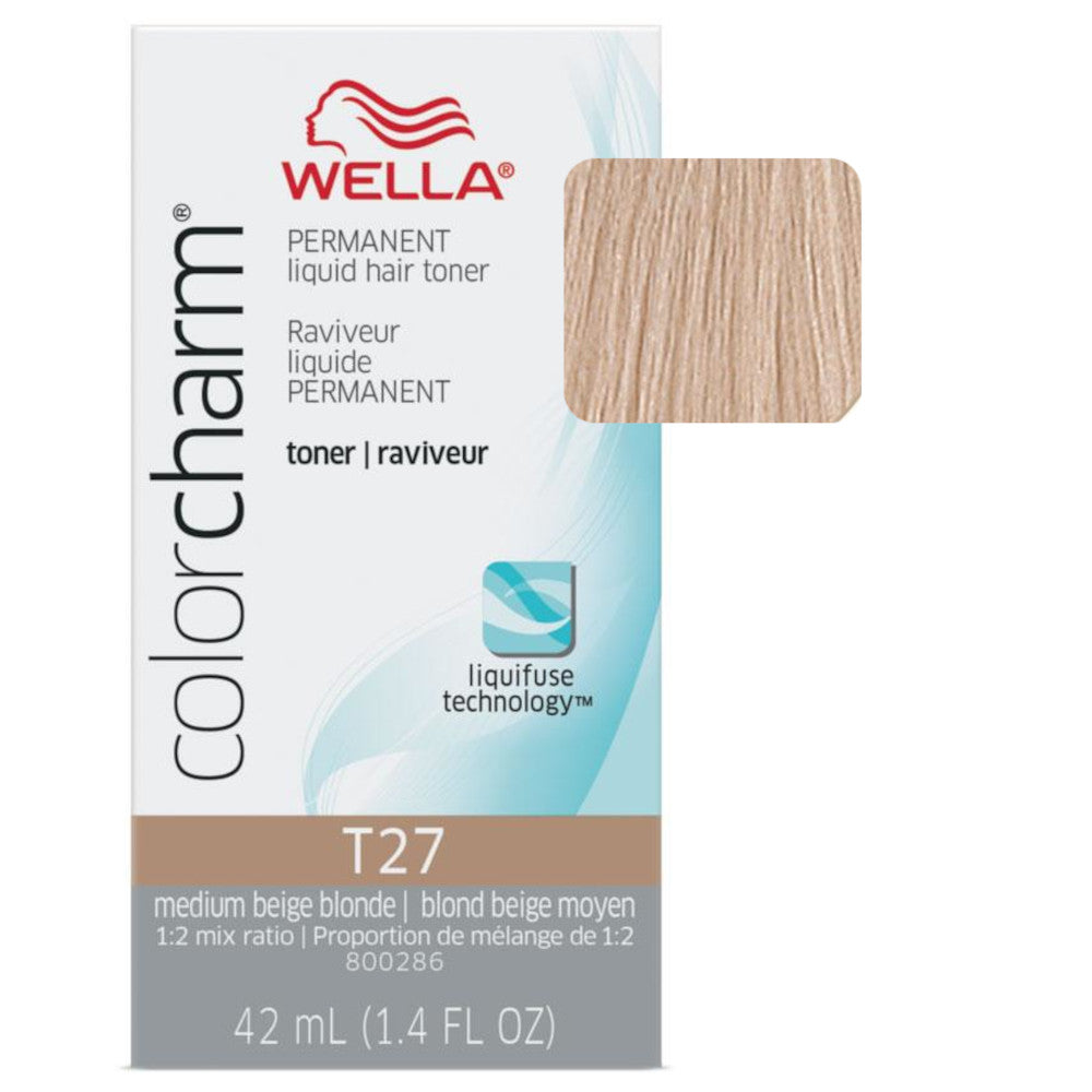 Sale Wella Colour Charm Liquid Toners T27 Medium Beige Blonde