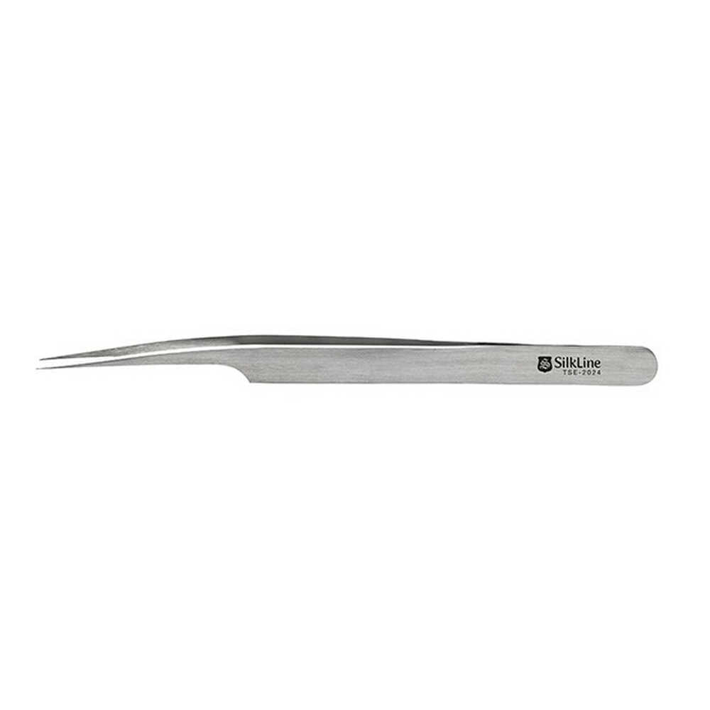 Silkline Professional Eyelash Precision Angled Tweezer - TSE2024NC