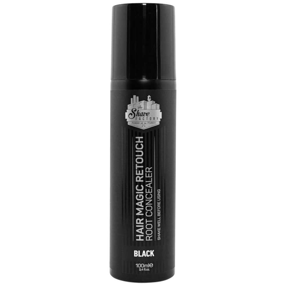 The Shave Factory Hair Magic Retouch - Root Concealer Spray - Black - 100 mL (3.4 oz.)